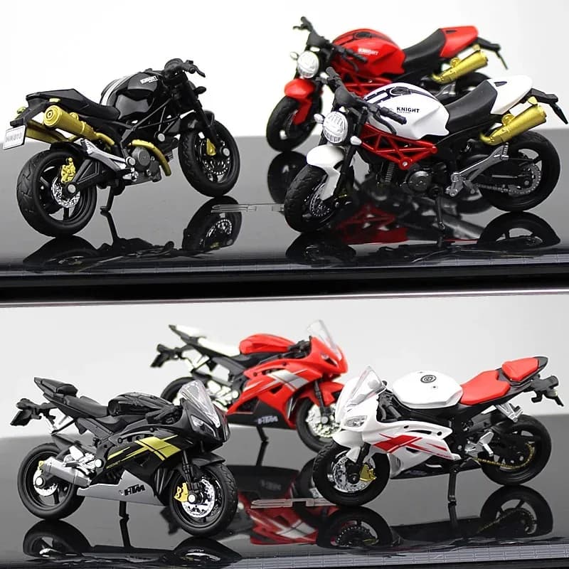 1:18 Ninja hx816 H2R Diecast Motorcycle Model Workable Shork-Absorber Toy For Children Gifts Toy Decoration - 4