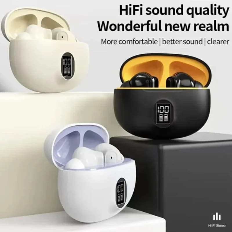 S510 Bluetooth  Wireless Touch Control Headphones HiFI Stereo Waterproof Earphone TWS Sports LED Display Headset with Microphone - 2