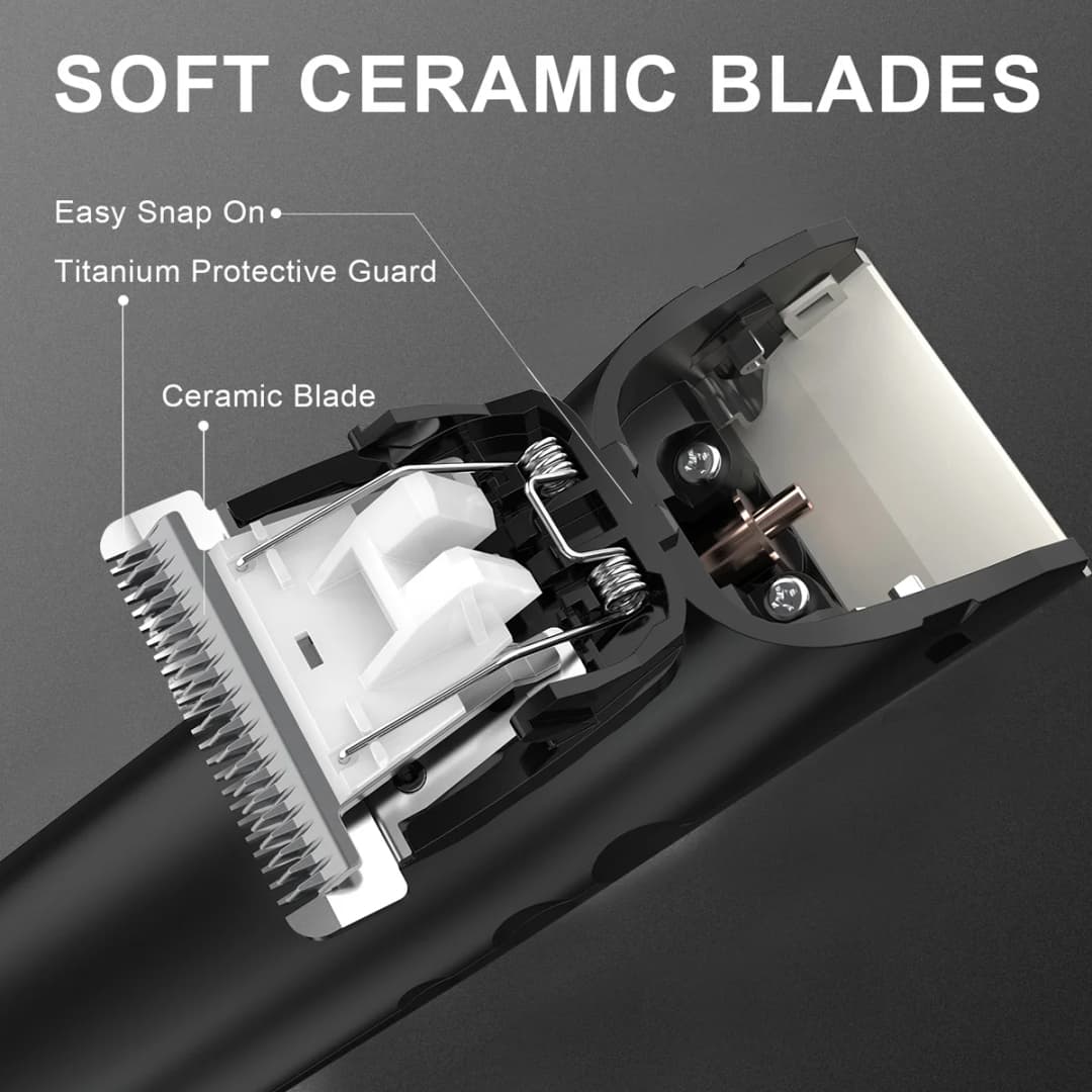 Manscape Hair Trimmer,Mini Basic Cordless Rechargeable Trimmer for Men,Men's Grooming Kit for Head,Face,Beard,Armpit,Groin - 4