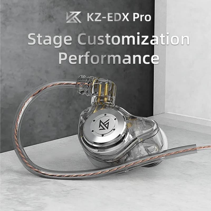 KZ EDX pro سماعات أذن باس داخل الأذن مراقبة سماعات أذن رياضية مع إلغاء الضوضاء HIFI سماعات أذن وصول جديد - 3