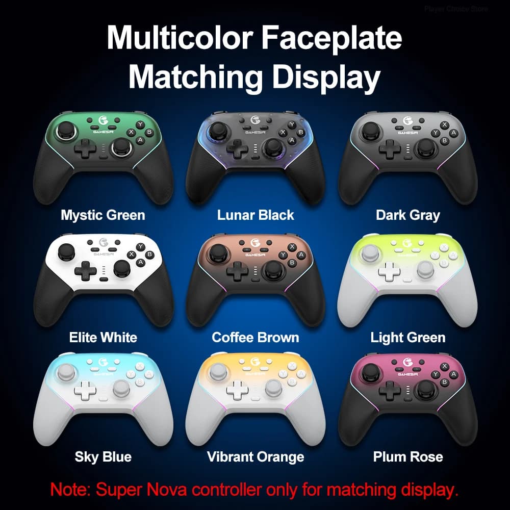 GameSir Super Nova Magnetic Faceplate Personalize Gamepads Multicolor Shell Cover Wireless Controle Front Case Top Cover - 2