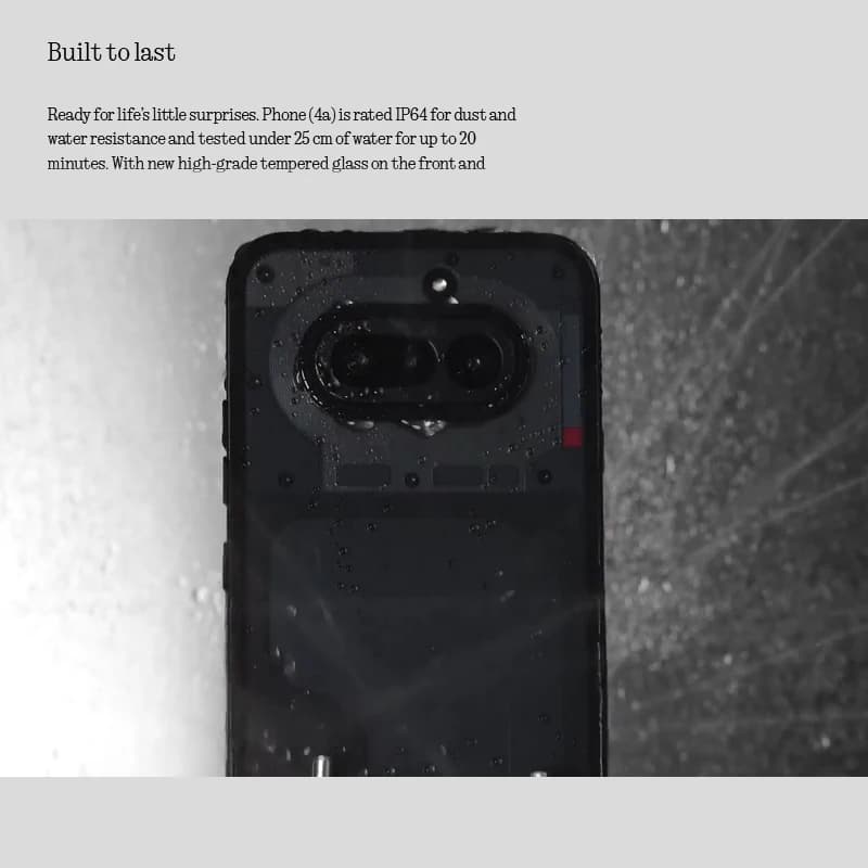Nothing Phone （4a）Snapdragon 7s Gen 4 6.78-inch flexible AMOLED 5080mAh battery 50 MP IP64 NFC Global version - 5