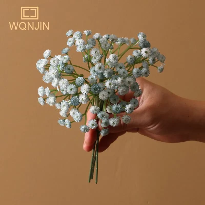 3 قطع/مجموعة جيبسوفيلا صناعية تنفس حفل زفاف زهور صناعية صغيرة جديدة زهور صناعية ترتيب زهور ديكور منزلي - 4