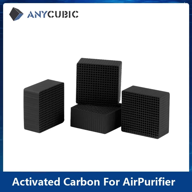 4 قطع مرشح منقي هواء من ANYCUBIC لسلسلة Photon M3 Plus طابعة LCD ثلاثية الأبعاد قطع غيار منقي هواء كربون منشط