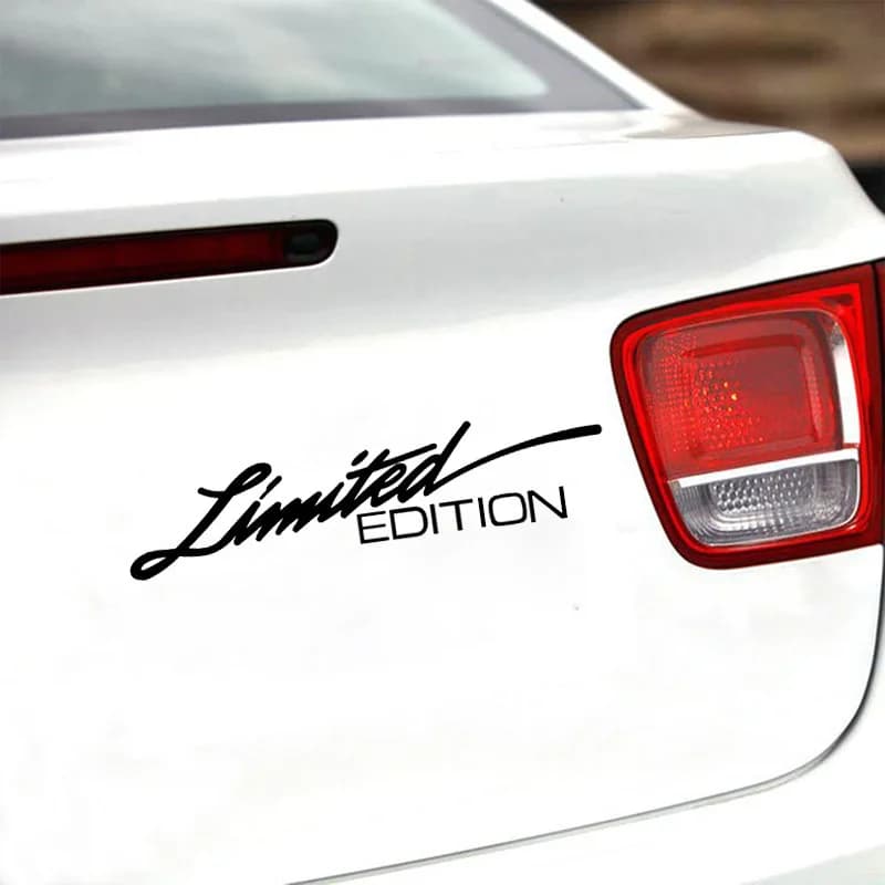 Creative LIMITED EDITION Car Laser Stickers English Letter Car Reflective Decal Reflective Decal Auto Styling Sticker 16*4cm - 2