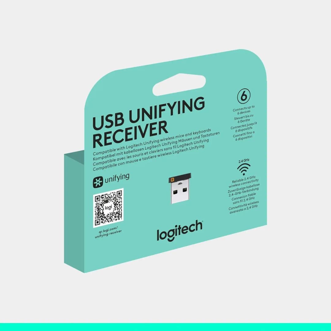 مستقبل USB موحد من لوجيتك، متوافق مع جميع الأجهزة الموحدة مثل الماوس والكيبورد اللاسلكية لأجهزة الكمبيوتر/ماك/اللاب توب - 6