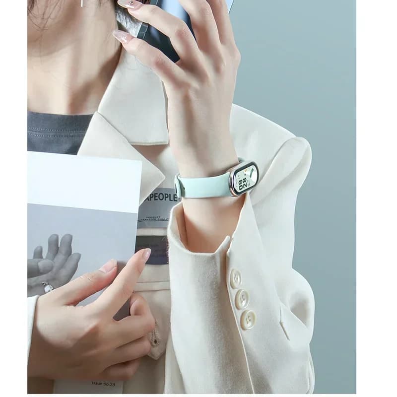 Sport Strap For Xiaomi Mi band 8-8 NFC Replacement miband9/8 silicone Bracelet waterproof Watchbands correa mi band 9 Accessorie - 5