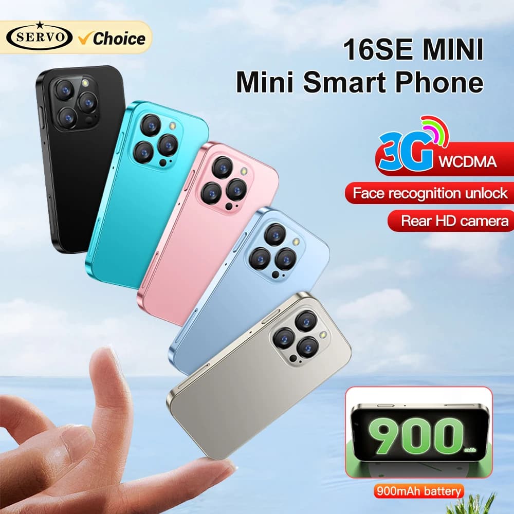 هاتف ذكي صغير SERVO 16SE، ذاكرة قراءة فقط 16 جيجابايت، نظام أندرويد 9.0، واي فاي، بطاقتي SIM، وضع الاستعداد، متجر Play، شبكة 3G WCDMA، شاشة 3.0 بوصة، إصدار جديد