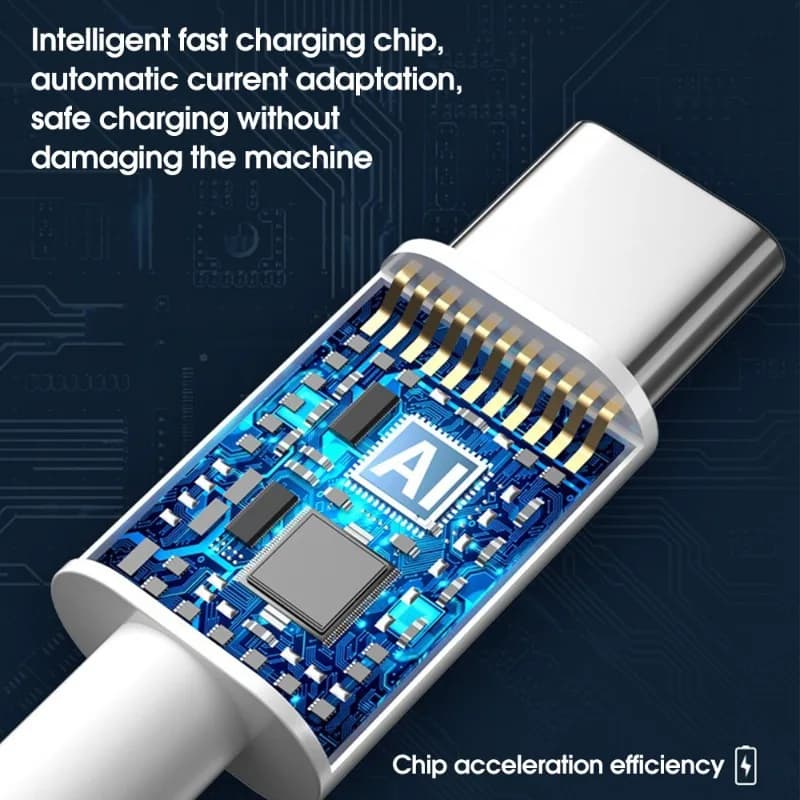 120 واط 4 منافذ USB نوع C شاحن شحن سريع كابل بيانات USB مهايئ شاحن الهاتف لسامسونج آيفون Xiaomi هواوي شاحن الجدار - 3