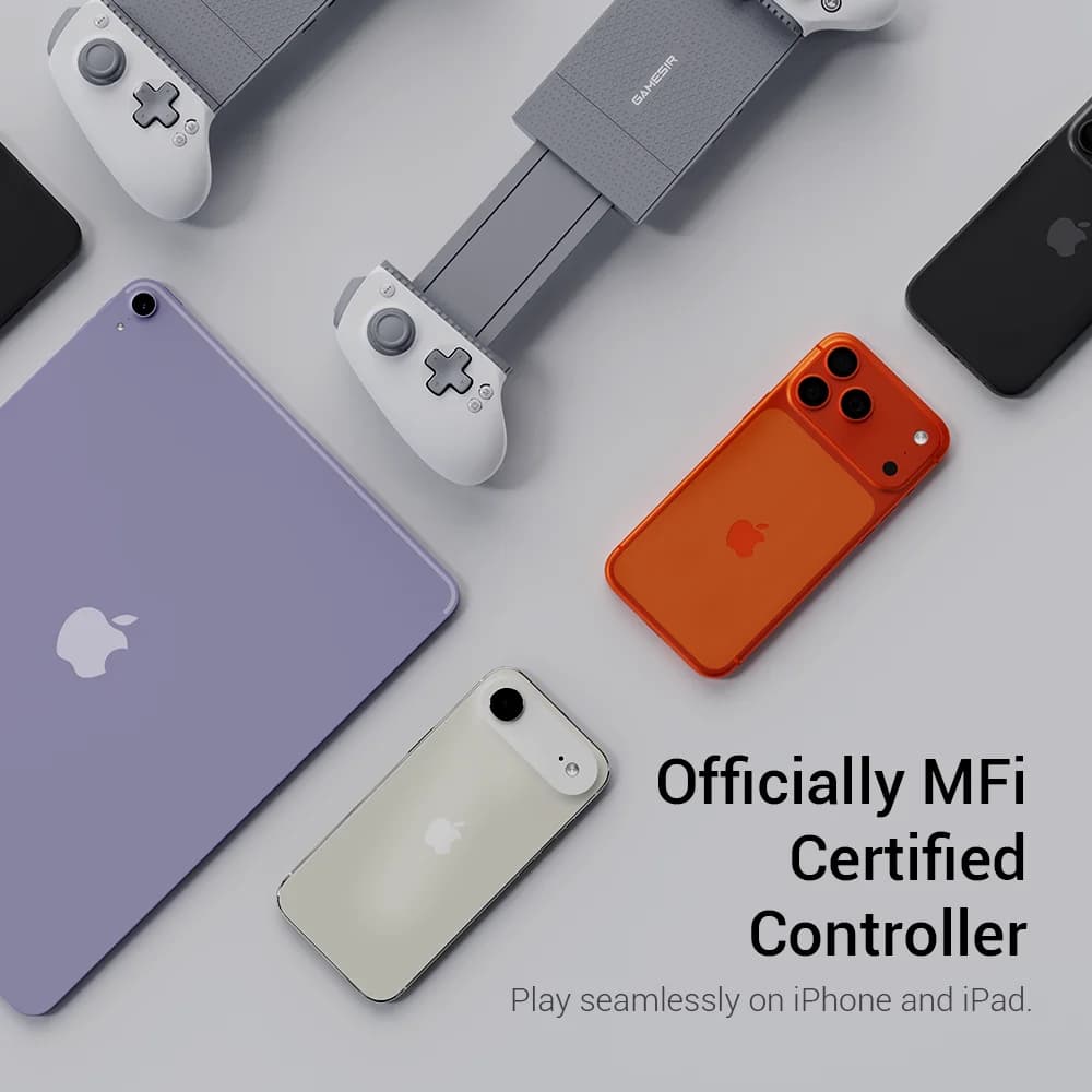 GameSir G8+ MFi Wired Mobile Gaming Controller for  iPhone, iPad, and Android  Hall Effect Joystick Trigger, 1000Hz Polling Rate - 2
