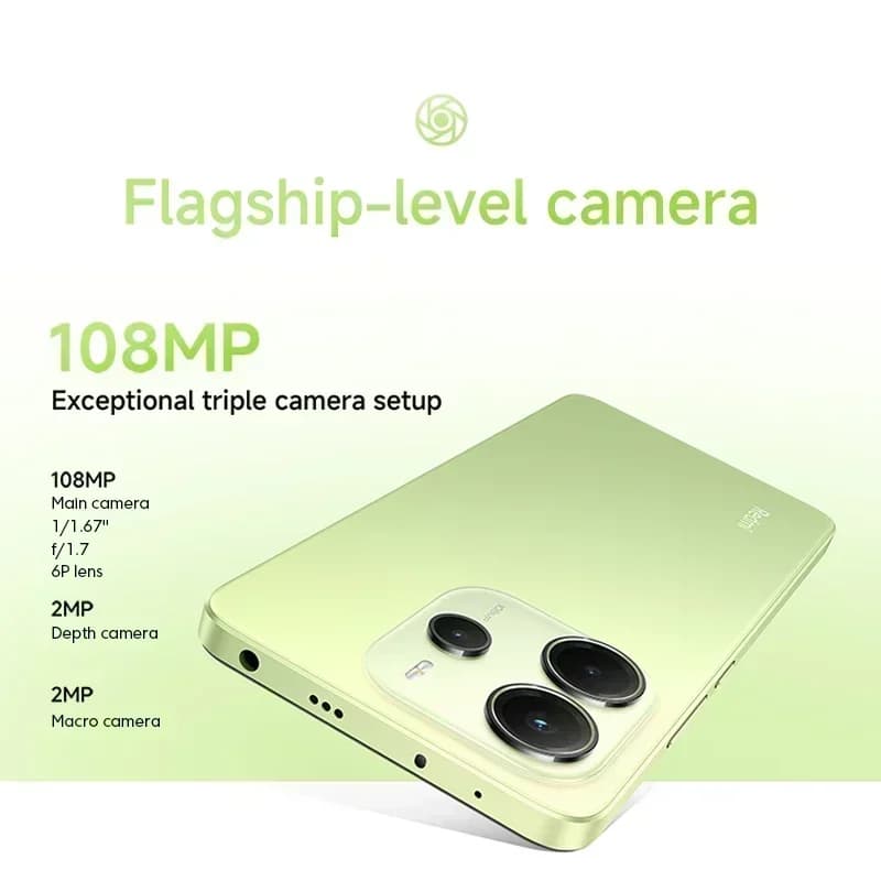 【العرض العالمي الأول】الإصدار العالمي Xiaomi Redmi Note 14 معالج MediaTek Helio G99 - كاميرا فائقة 5500 مللي أمبير 6.67 بوصة شاشة AMOLED بمعدل تحديث 120 هرتز 108 ميجابكسل أ - 6