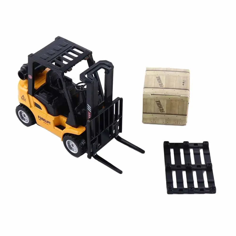 Car Play Toy Vehicle Set Toy Vehicles Vehicle Construction Die-Cast Model Forklift Friction Toy Pallet Interactive Toy - 4