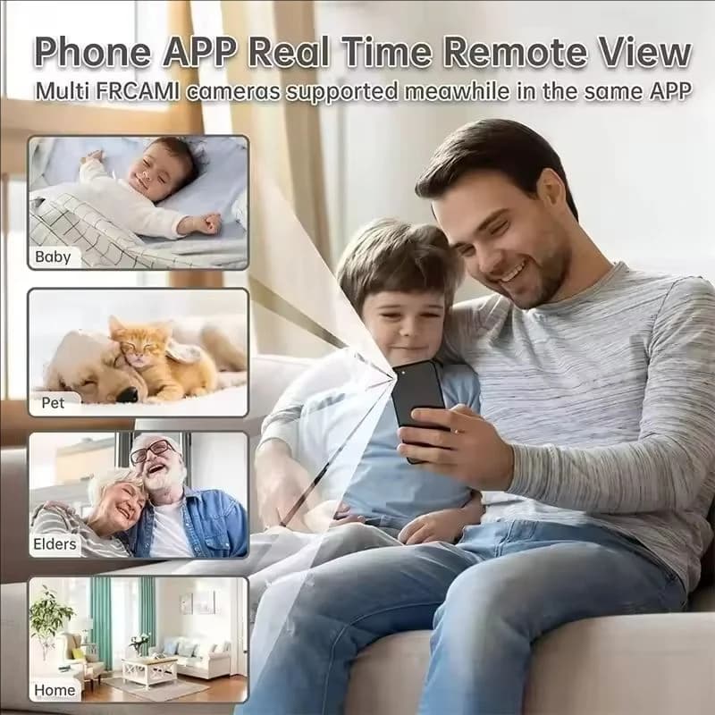 كاميرا A9 صغيرة الحجم بتقنية Wifi بدقة 1080P، مراقبة أمنية لاسلكية، تحكم عن بعد، رؤية ليلية، مراقبة فيديو، كاميرا منزلية ذكية صغيرة بدقة HD - 4