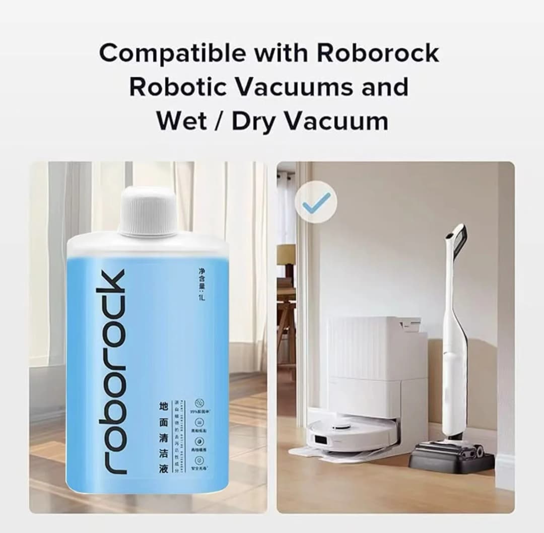 إكسسوارات Roborock F25 RT / F25 LT / F25 ALT / F25 ACE / Flexi Pro / F25 Ultra الأصلية: محلول تنظيف الأرضيات السائل 1 لتر - 3