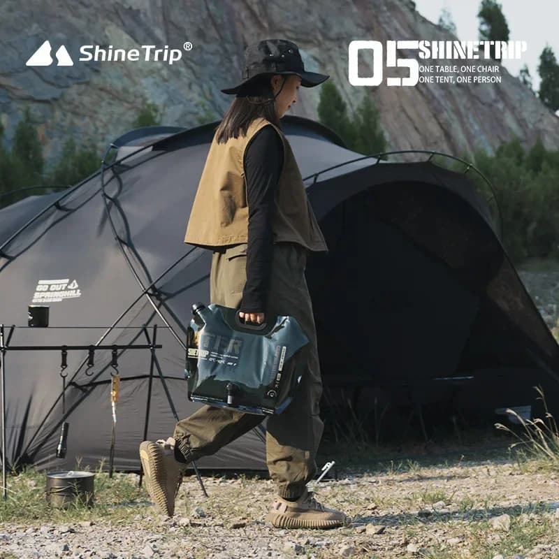 ShineTrip 8L Camping Water Bag Multipurpose Portable Water Container No Leakage Collapsible Pouch with Faucet Outdoor Tools - 2