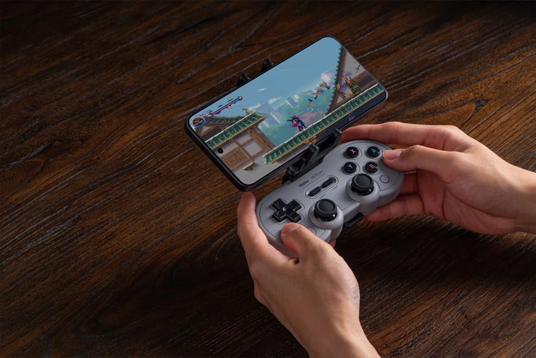8BitDo حامل مشبك هاتف محمول قابل للتعديل لوحدة تحكم الألعاب لملحقات 8BitDo SN30 Pro SF30 Pro - 4
