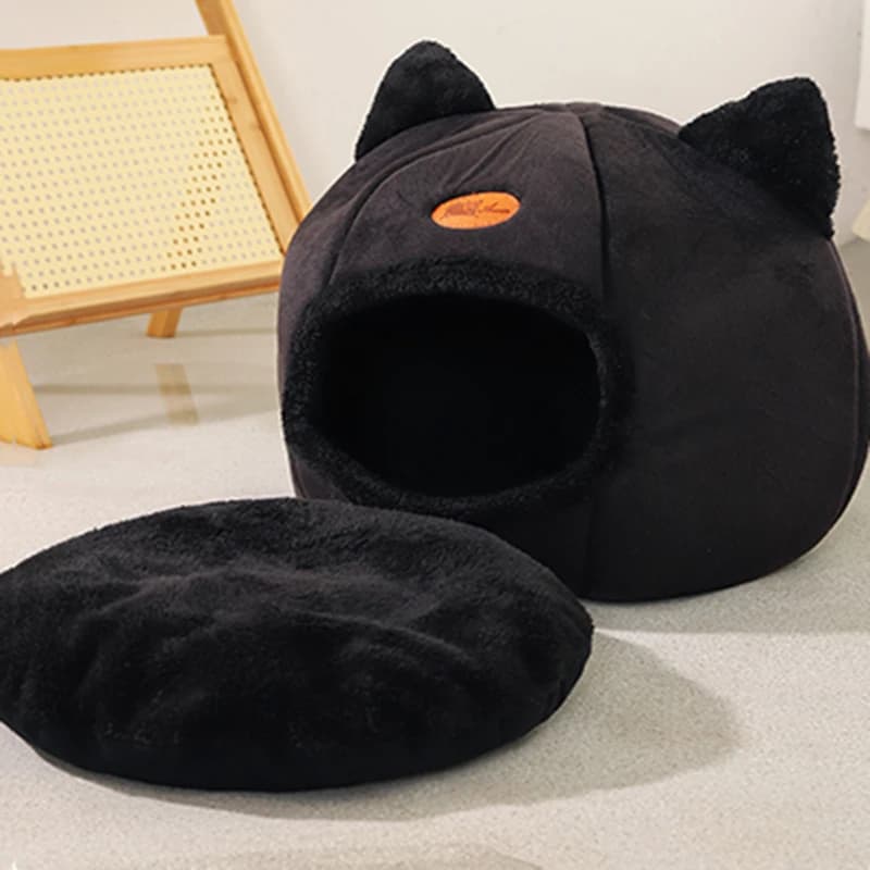 New Deep Sleep Comfort In Winter Cat Bed Iittle Mat Basket Small Dog House Products Pets Tent Cozy Cave Nest Indoor Cama Gato - 5