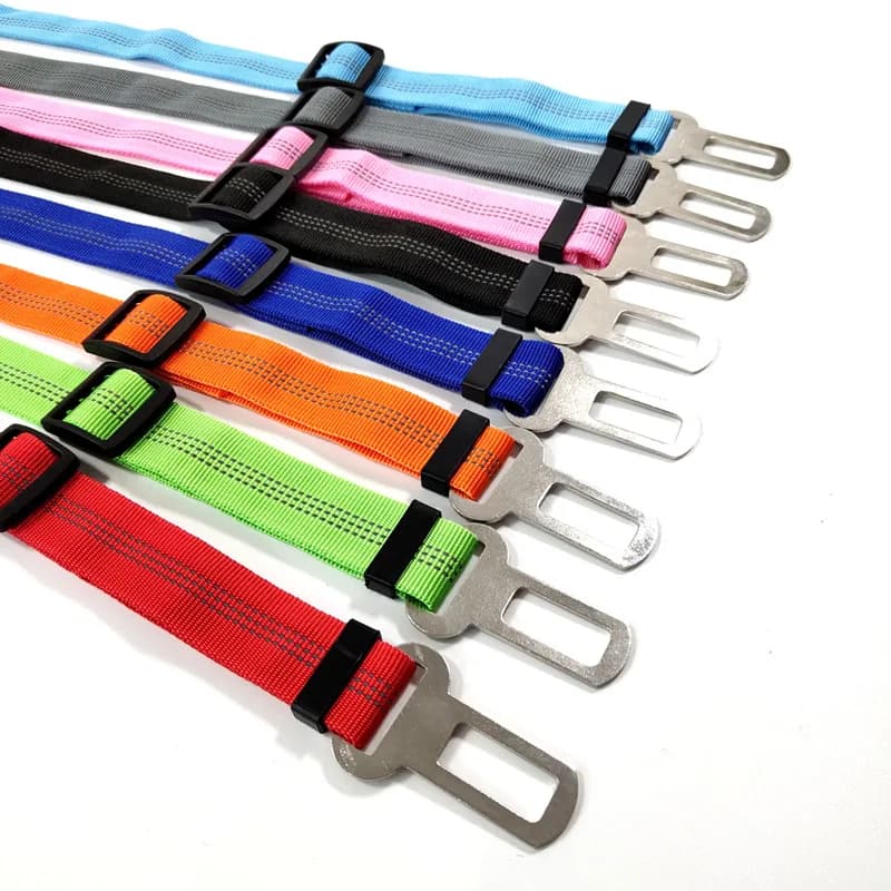 Adjustable Dog Car Seat Belt Harness for Dogs Nylon Reflective Cushioning Elasticity Car Travel Dog Accessories for Dogs - 4