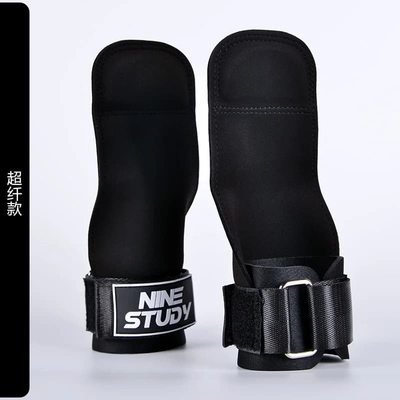 1Pair Gym Pull-Up Grip Strap Wrist Straps Anti-Slip Weight Power Belt Lifting Pads Deadlift Workout Palm Protection Gloves - 5