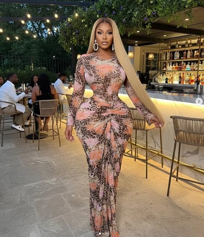 GLCMYAYA Women Tie Dye Printed Ruched Stacked Long Sleeve Bodycon Midi Maxi Dress 2026 Beach Sexy Vacation Long Dresses Vestidos - 6