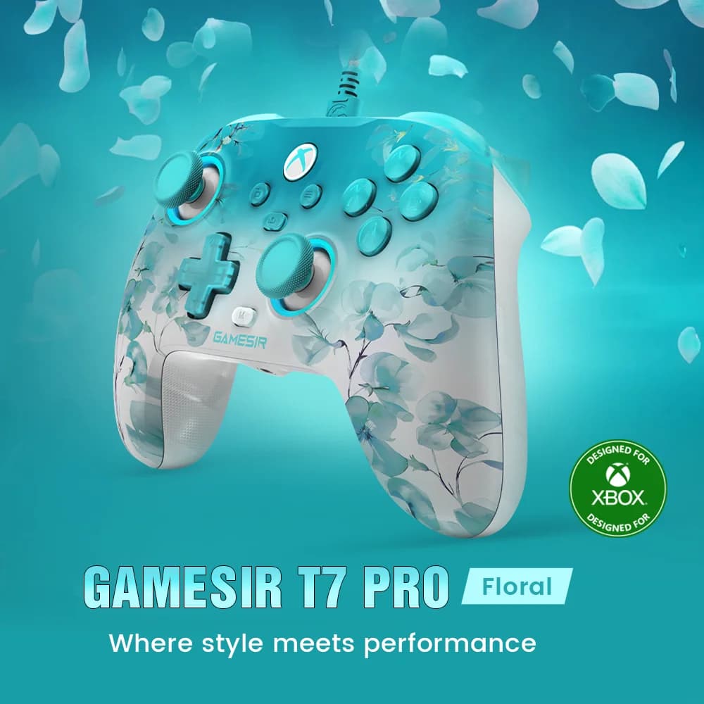 يد تحكم GameSir T7 Pro Floral Xbox بتأثير هول لـ Xbox Series X, Xbox Series S, Xbox One X | S - 2