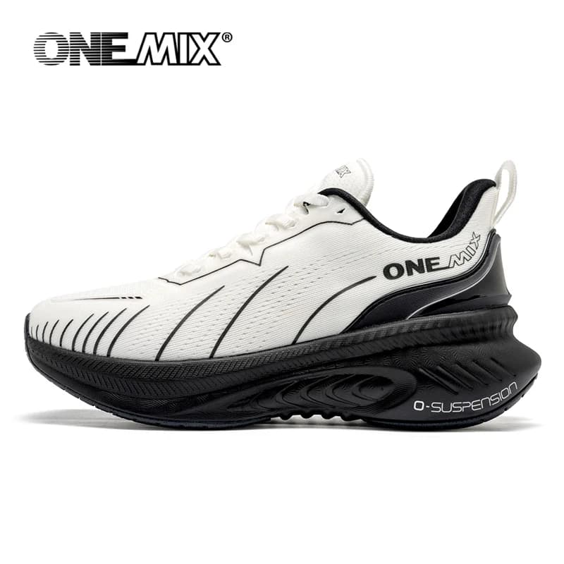 ONEMIX توسادات جديدة للرجال، مناسبة للعدائين الثقيلة، برباط رياضي للنساء، مانع للإنزلاق، أحذية رياضية للذكور