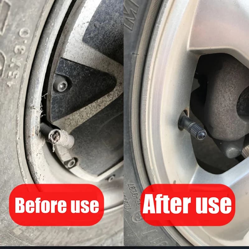 Car Tire Valve Stem Caps Plastic Tyre Valve Dust Caps Universal Wheel Stem Covers for Auto Bicycle Bike Motorcycle Car Accessory - 4