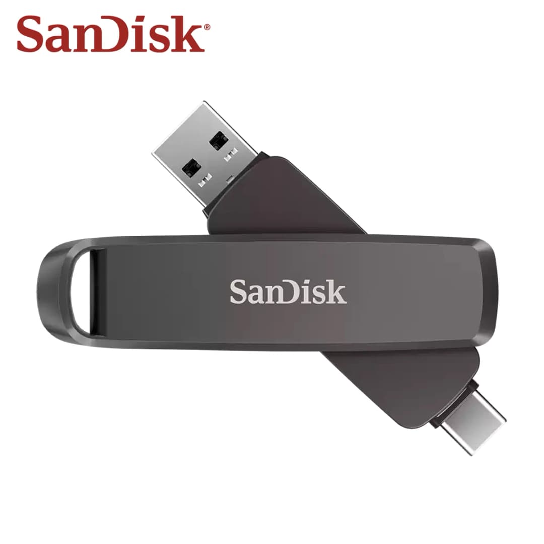 محرك أقراص فلاش مزدوج SanDisk Extreme PRO Type-A Type-C USB 3.2 بسعات 2 تيرابايت و 1 تيرابايت و 512 جيجابايت، محرك أقراص قلم عالي السعة لهواتف iPhone 15 و 16 والأجهزة اللوحية