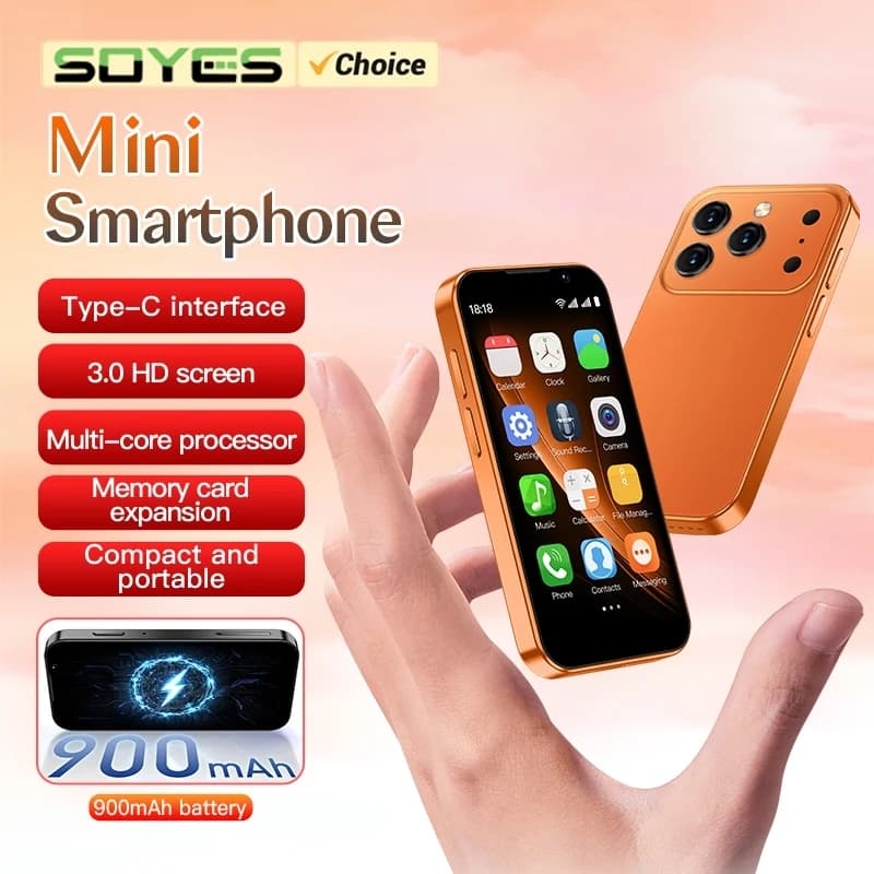 هاتف ذكي صغير SOYES i17 بشاشة 3.0 بوصة، ذاكرة وصول عشوائي 2 جيجابايت، ذاكرة قراءة فقط 16 جيجابايت، وضع استعداد لشريحتين، كاميرا مزدوجة، نظام أندرويد 9.0، دعم تطبيقات متعددة