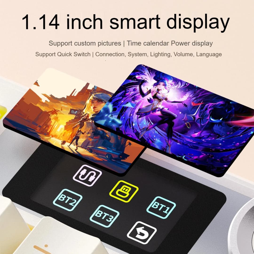 AULA F108 PRO/F108 لوحة مفاتيح ميكانيكية مخصصة 100% تخطيط إضاءة خلفية RGB لاسلكية بلوتوث Hifi سويتش لوحة مفاتيح ألعاب - 5