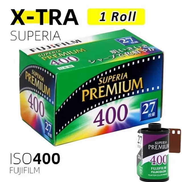 1/2/3 Roll Fujifilm Superia Premium X-TRA 400 Color 35mm Film 36 Exposure For 135 Format Camera - Expiry Date:2027 - 2