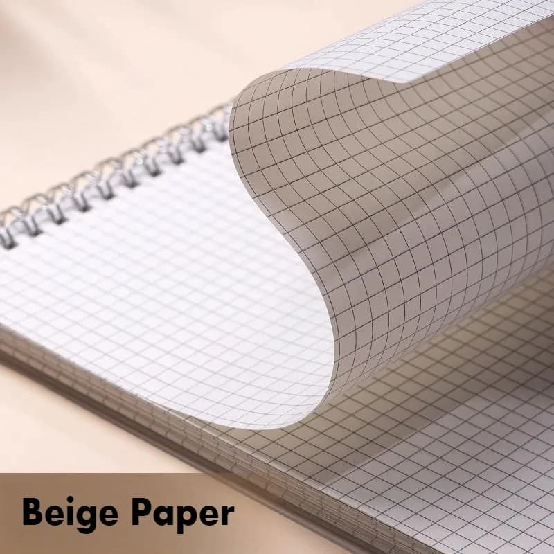 A4 A5 B5 Spiral book Coil Notebook 120 Sheets Grid Paper 240 Pages Notebook PP Cover for Students School - 2