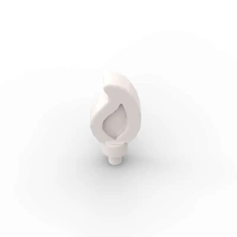 MOC 10 قطع 37775 مجموعة مكعبات بناء لهب صغير موجة مستديرة مستقيمة مفردة مع دبوس DIY لعبة أطفال هدية عيد ميلاد - 6