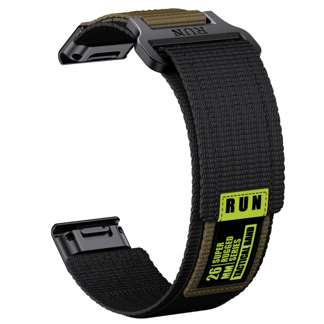 حزام Runcool بعرض 22 ملم و26 ملم متوافق مع Garmin Fenix 7 و7X Pro و6 و6X و5 و5X Plus مع تقنية QuickFit، سوار استبدال بديهي 2