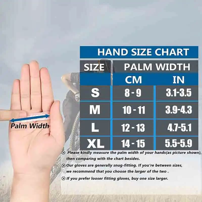 1Pair Workout Gloves for Men and Women, Full Palm Protection Weight Lifting Gym Gloves for Training, Cycling, Fitness, Exercise - 6