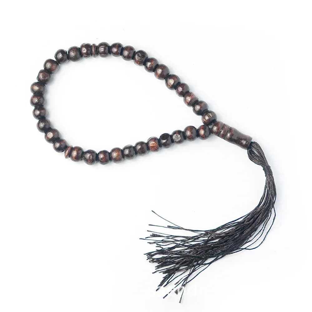 Wood Tasbih Prayer Beads 99/33 Muslim Prayer Beads Islamic Handheld Prayer Bead Muslim Rosary Beads Bracelet Tassel Jewelry Gift - 6