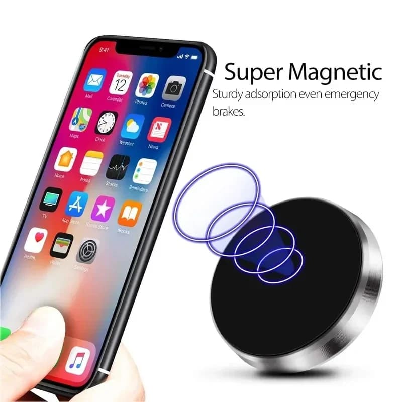 Universal Magnetic Car Phone Holder Magnet Mount Bracket Stick on Car Dashboard Wall All Mobile Phone For iPhone Samsung Xiaomi - 2