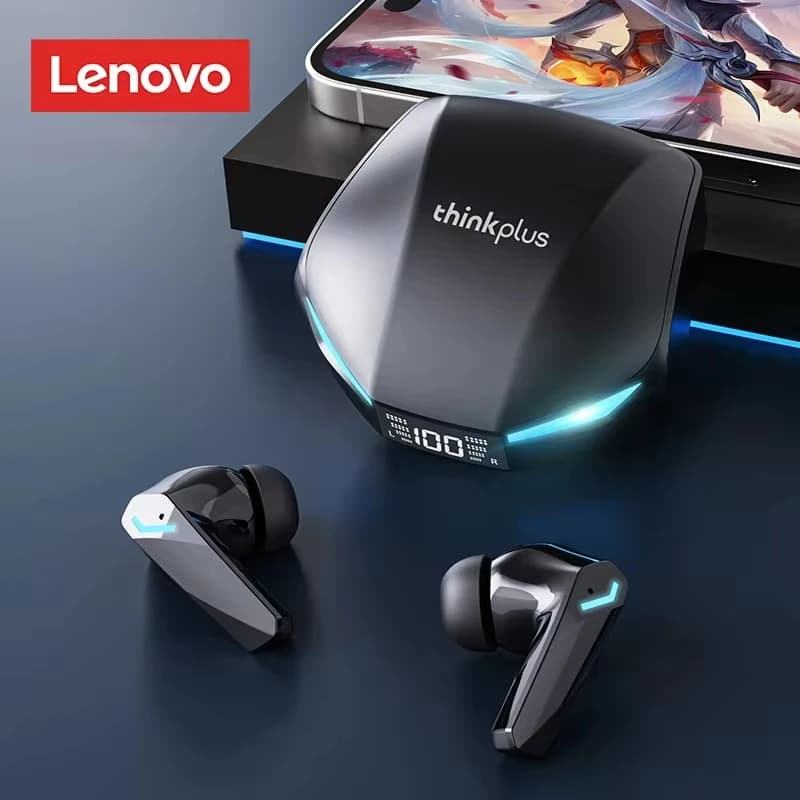 سماعات رأس لينوفو XT53 لاسلكية بلوتوث 5.3، عمر بطارية طويل، تقليل الضوضاء، سماعات أذن ستيريو HIFI، سماعات ألعاب مع ميكروفون