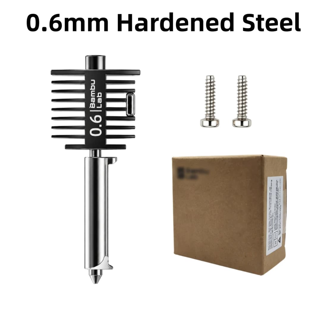 Official Bambu Lab A1/A1 Mini Multi-Size Hotend Kit | 0.4mm Hardened Steel Nozzle Set Standard Flow Hot End Upgrade Assembly - 4