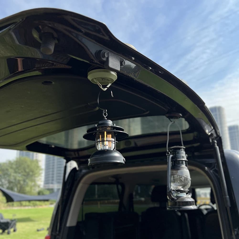 Camping Tent Magnetic Hook Strong Magnetic Portable Camping Lamp Hanging Buckle Hook Outdoor Canopy Magnet Snap Clip Hanger - 2