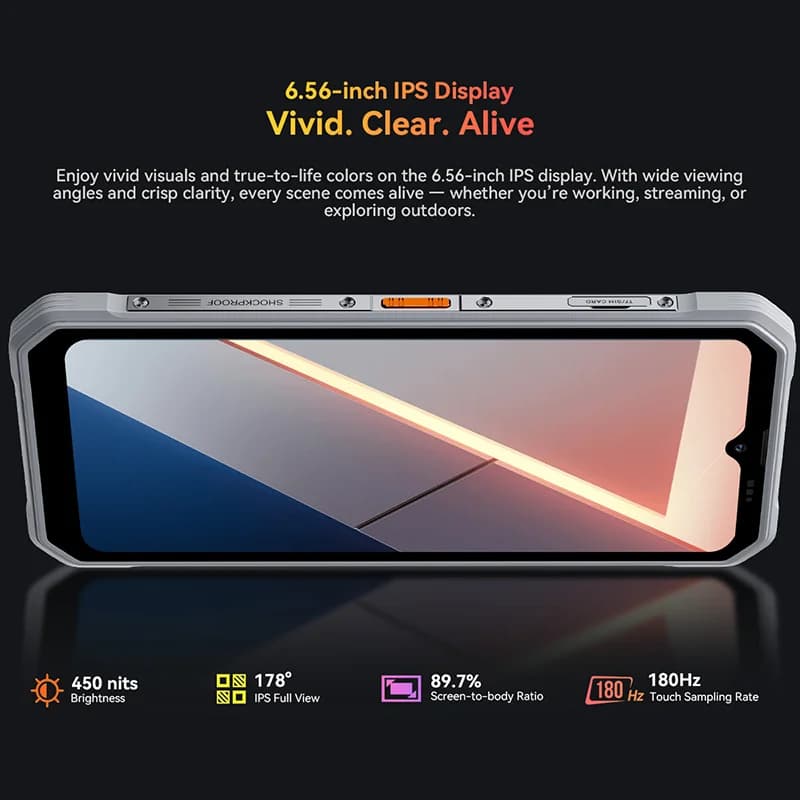 Blackview Oscal MARINE 3 Rugged Smartphone 6.56-inch HD+ IPS 90Hz Display  Android 16 MTK Helio G81 NFC 5000mAh 256GB Cellphone - 5
