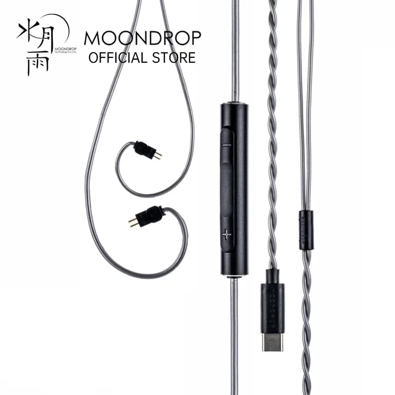 كابل سماعات MOONDROP CDSP، كابل ترقية تفاعلي عبر الإنترنت، USB-C، لسماعات الأذن السلكية المحمولة HiFi