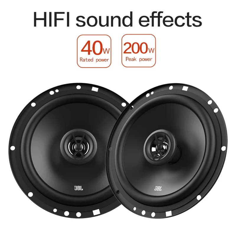 سماعة سيارة JBL مقاس 6 بوصات و6.5 بوصة، سماعة محورية 200 واط، سماعة نطاق كامل، سماعة هاي فاي، سماعة تريبل وميد رينج، سماعة صبووفر للسيارة - 5