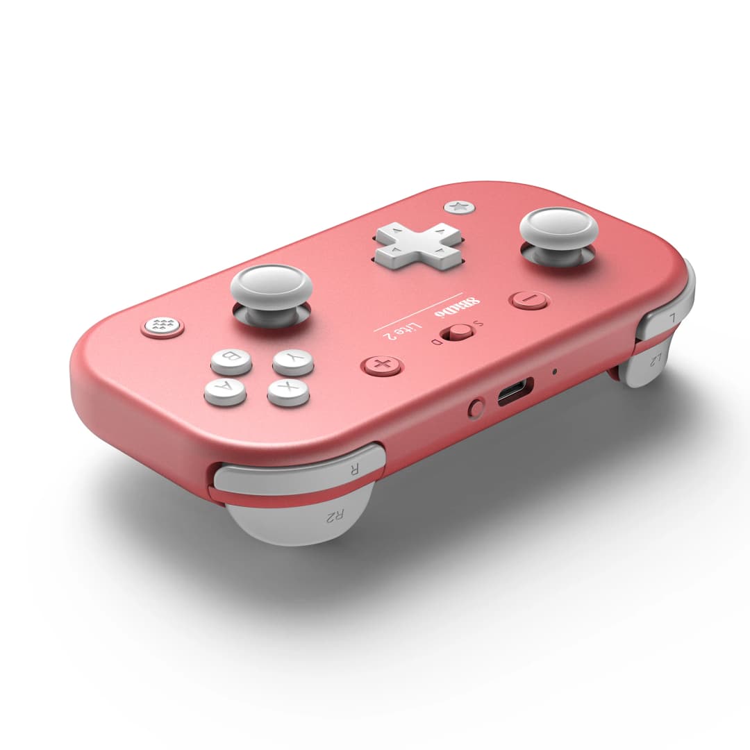 وحدة تحكم ألعاب بلوتوث لاسلكية 8BitDo Lite 2 مع عصا تحكم وذراع تحكم اهتزازي لنينتندو سويتش لايت وأندرويد وراسبيري باي - 5