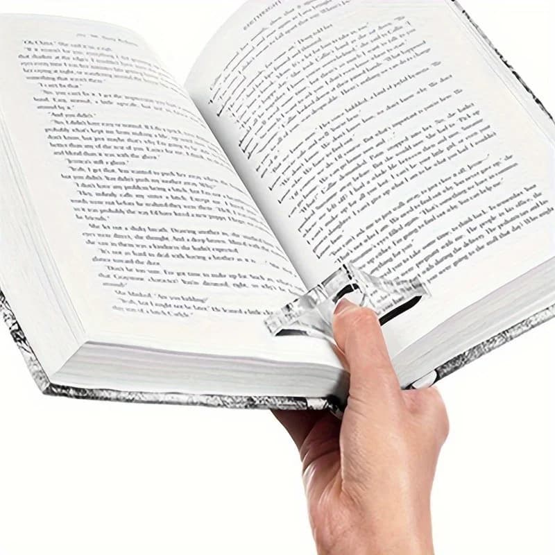 Clear Acrylic Thumb Book Supporter - Book Page Expander Bookmark - 4