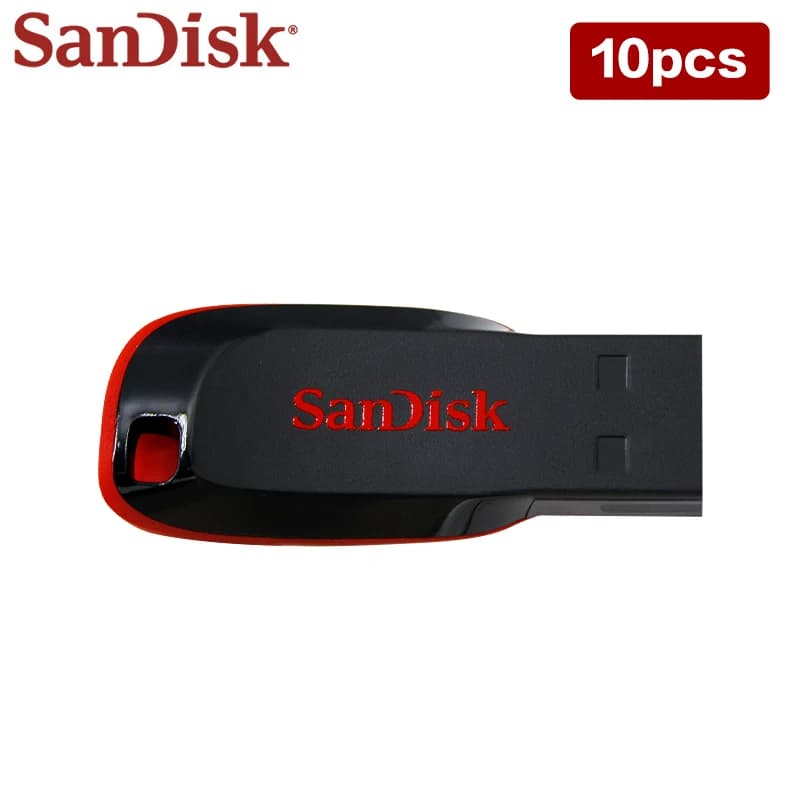 بالجملة SanDisk USB Flash Drive 10 قطع 5 قطع 16 جيجابايت 32 جيجابايت 64 جيجابايت 128 جيجابايت ذاكرة USB 2.0 U Disk Pen Drive للكمبيوتر - 4