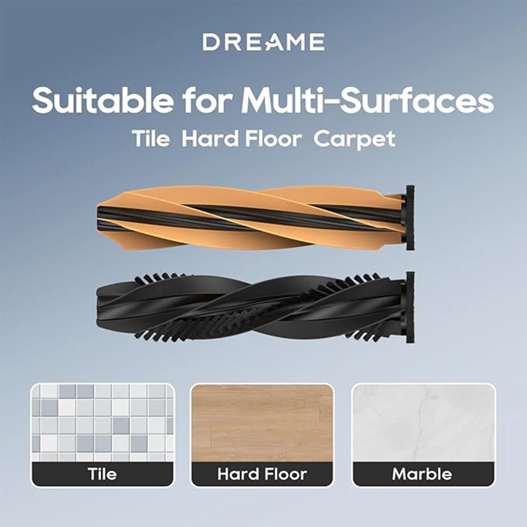 فرشاة Dreame DuoBrush الأصلية لـ X50 Ultra/L50 Ultra/L40s Ultra/سلسلة Aqua10/D20 Plus/D20 Pro Plus / Matrix10 Ultra مكنسة كهربائية روبوت - 4