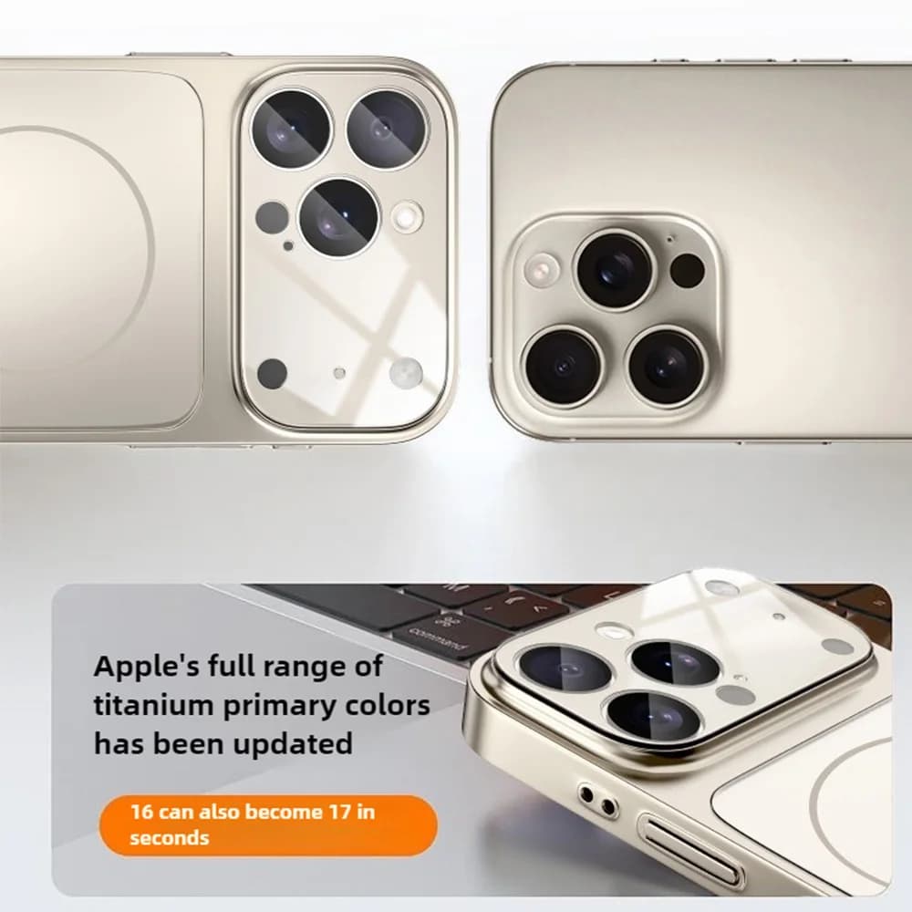 زجاج نانو مات أصلي لغطاء شحن لاسلكي مغناطيسي لجهاز iPhone 17 16 15 14 13 12 11 Pro Max 17، غطاء مغناطيسي - 5