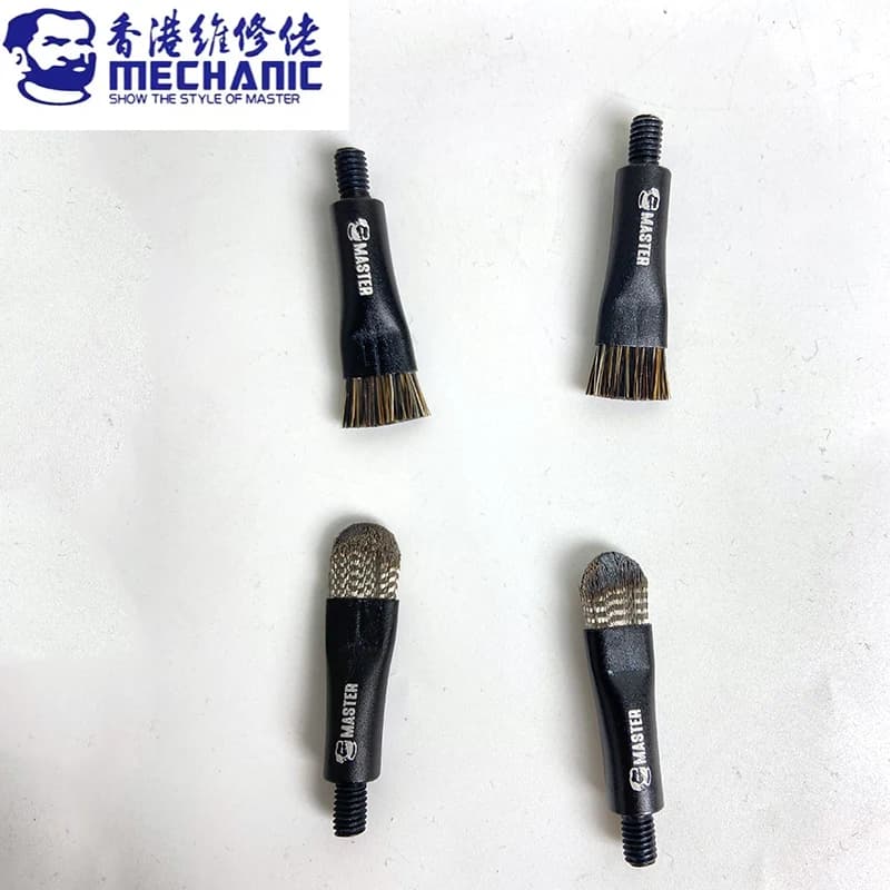 2Pcs MECHANIC motherboard IC debonding brush steel brush replacement head IC pad cleaning and glue removal and tin removal tool