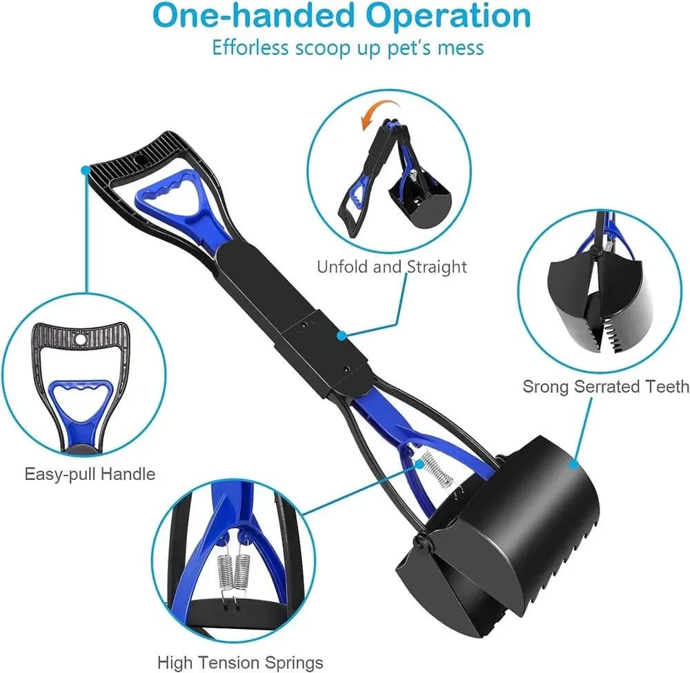 Cat Poop Scoop Clean Waste Cleaning Tools Pet Supplies Cleaner Pooper Scooper Pet Dog Long Handle Pet Pooper Scooper Dog - 3